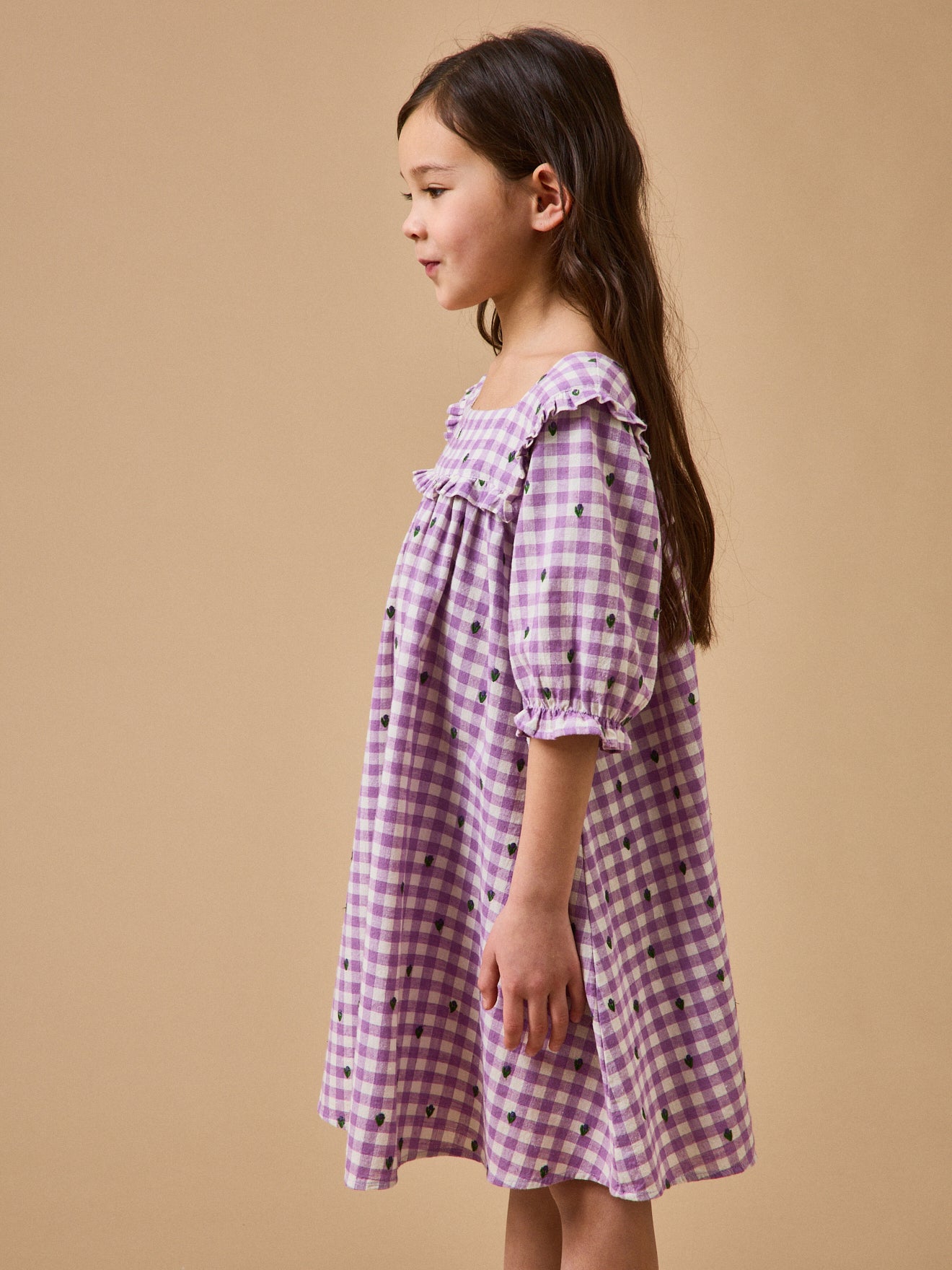 Mädchenkleid mit Vichy-Karos – CYRILLUS X EMILE & IDA