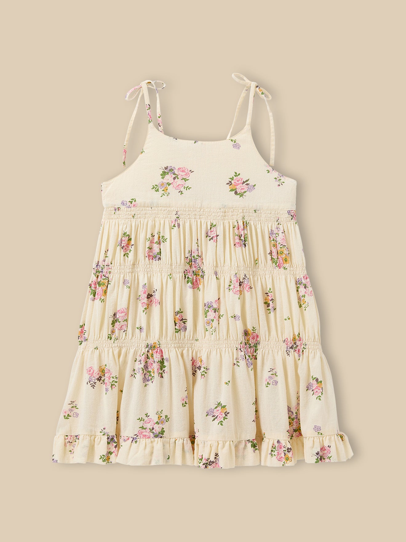 Mädchenkleid mit Bouquetmuster – CYRILLUS X EMILE & IDA