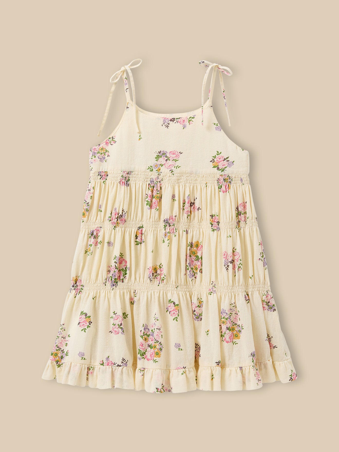 Mädchenkleid mit Bouquetmuster – CYRILLUS X EMILE & IDA