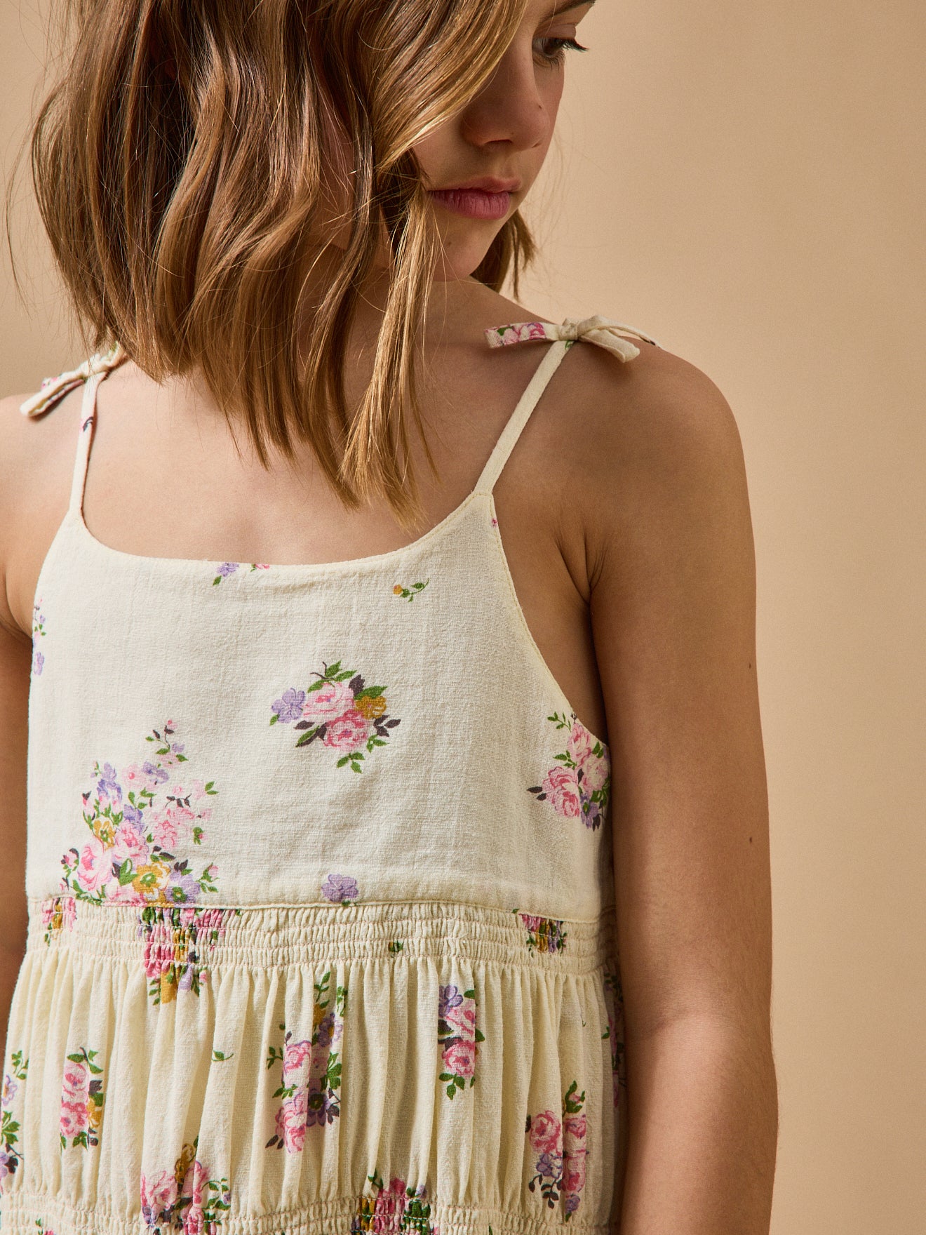 Mädchenkleid mit Bouquetmuster – CYRILLUS X EMILE & IDA