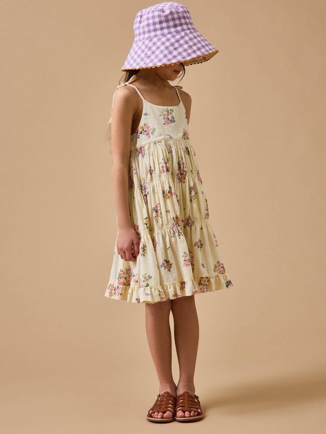 Mädchenkleid mit Bouquetmuster – CYRILLUS X EMILE & IDA