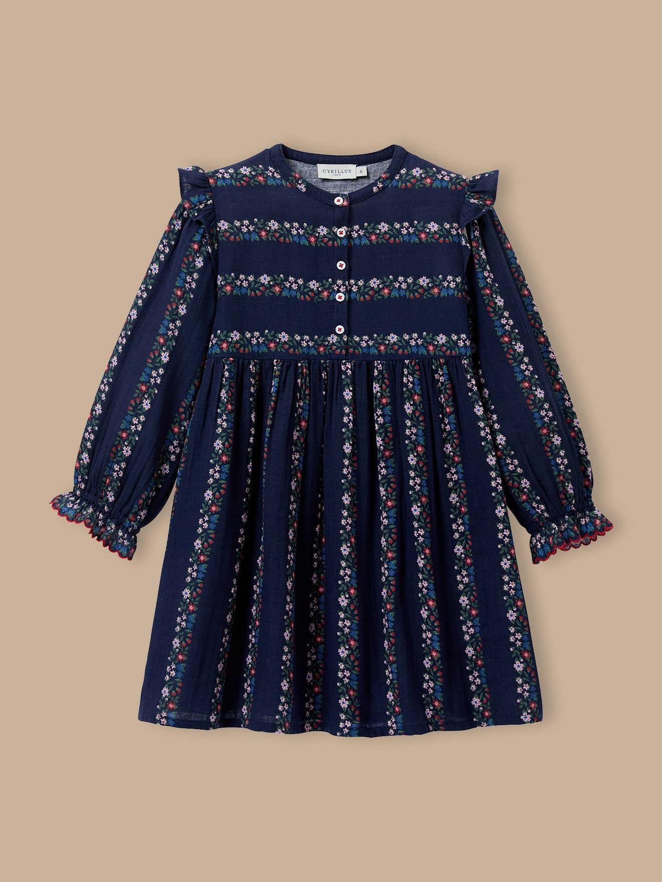 Mädchenkleid aus Baumwollgaze