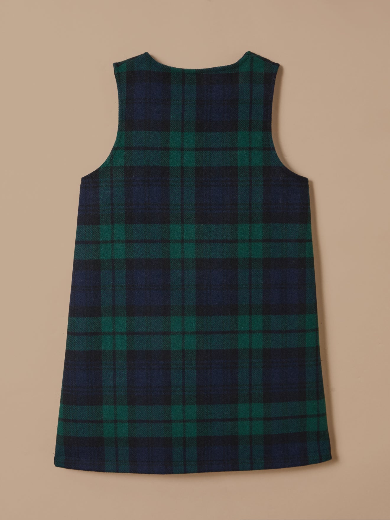 Mädchen-Trägerkleid mit Tartan-Druckmuster