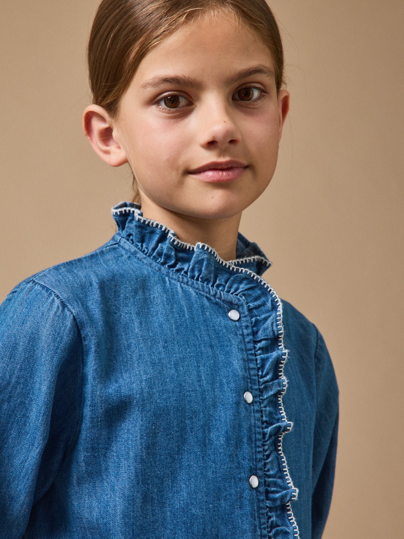 Mädchenkleid, aus Denim