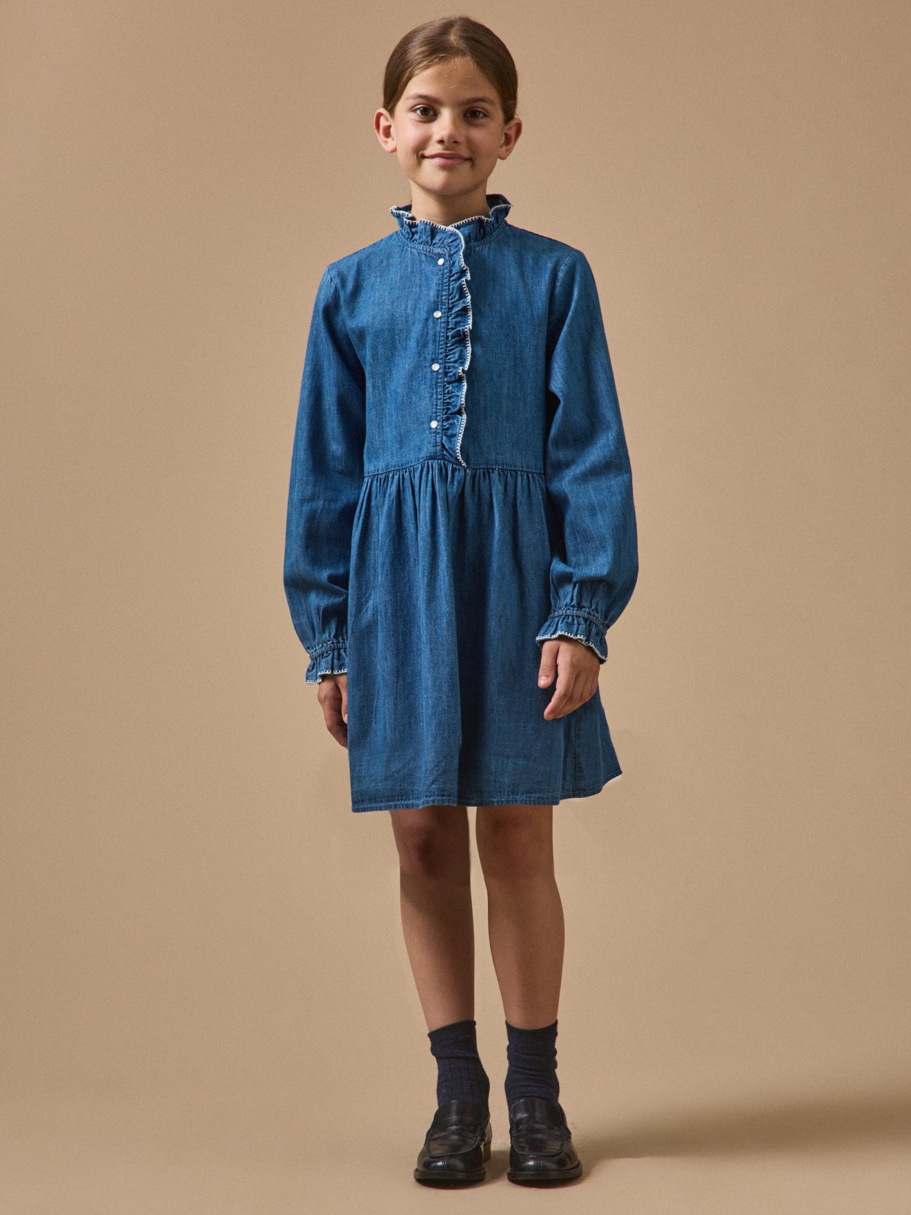 Mädchenkleid, aus Denim
