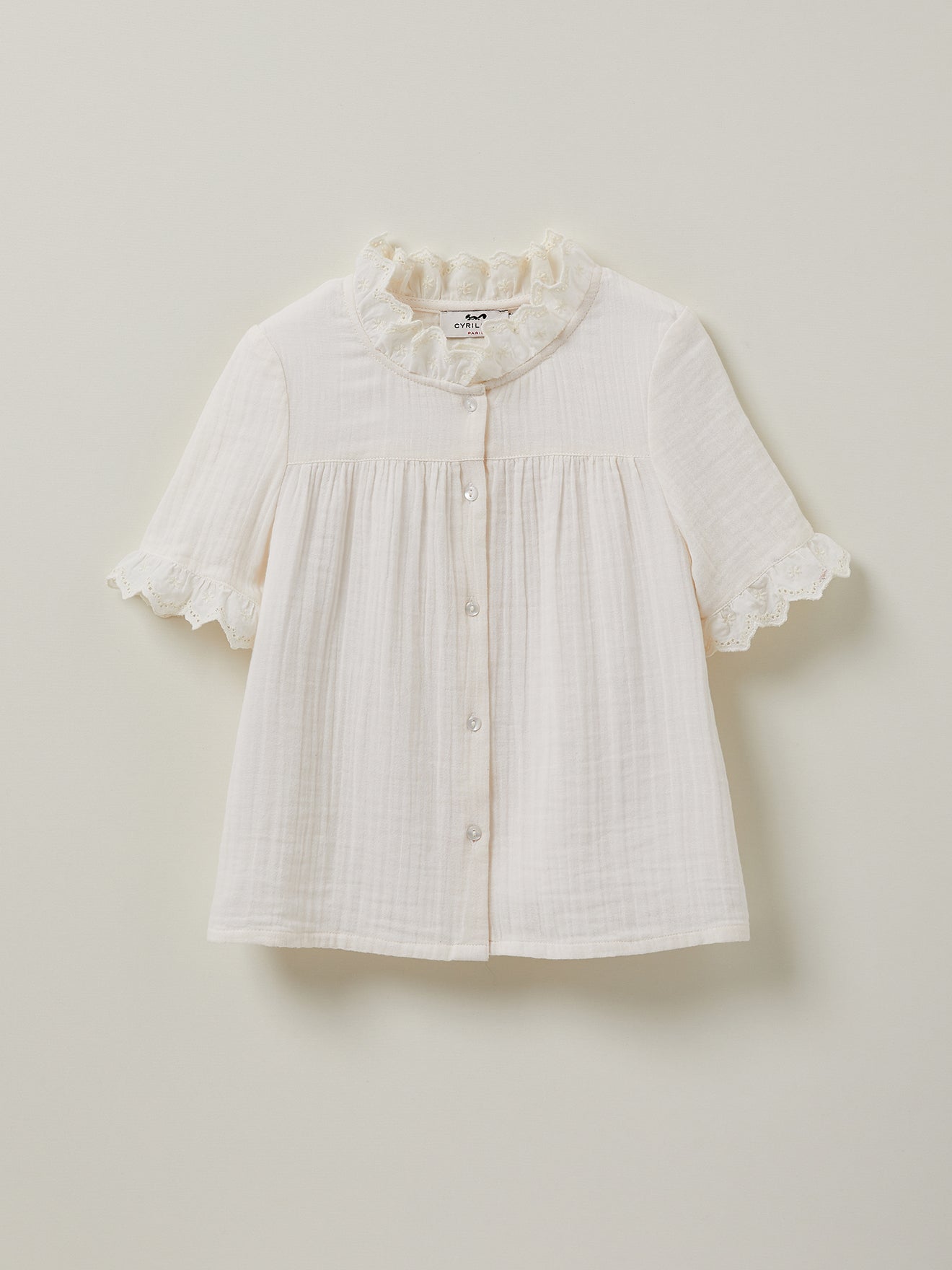 Chemise Fille en gaze - Coton biologique