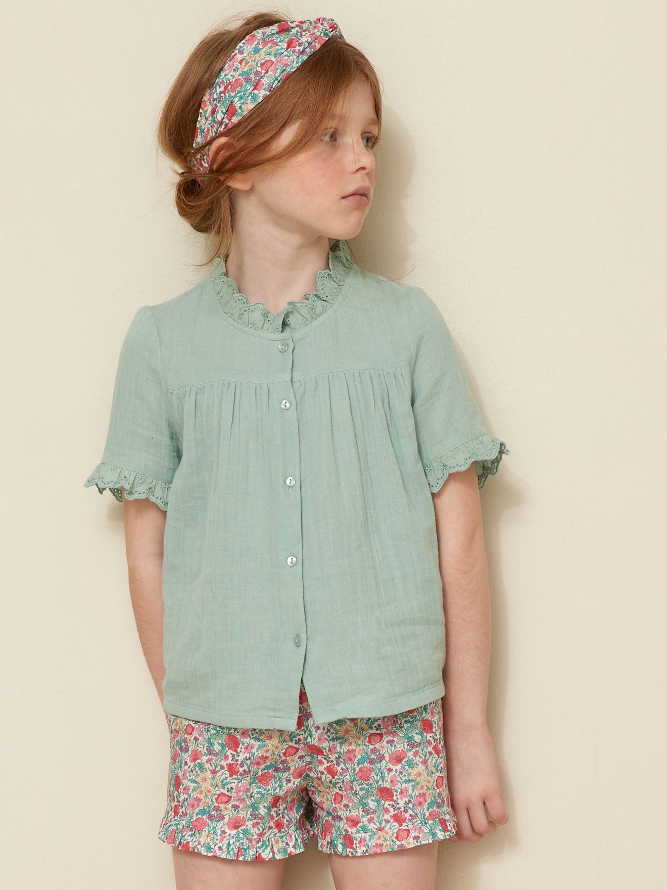 Chemise Fille en gaze - Coton biologique