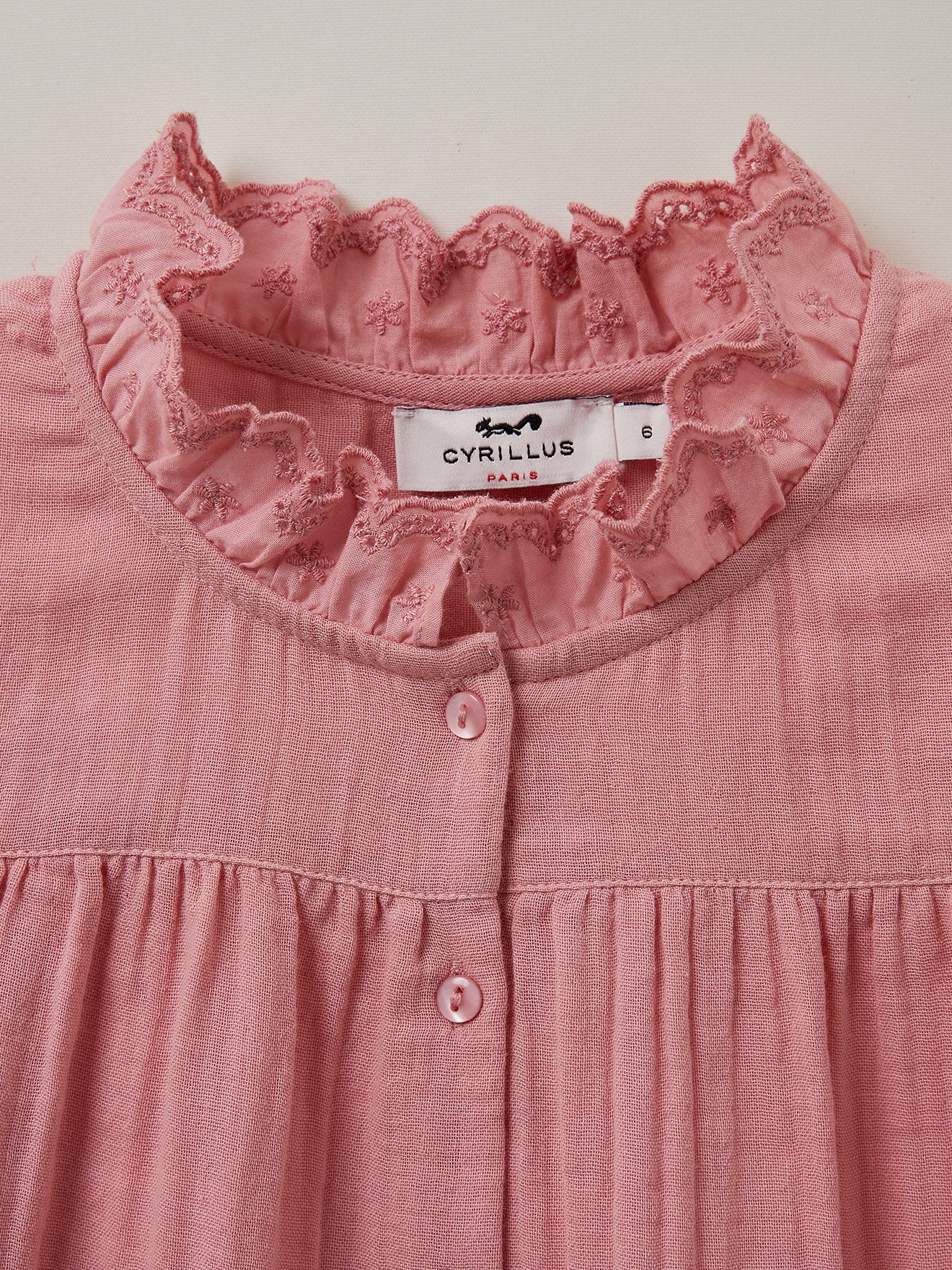 Mädchenbluse aus Gaze – Bio-Baumwolle