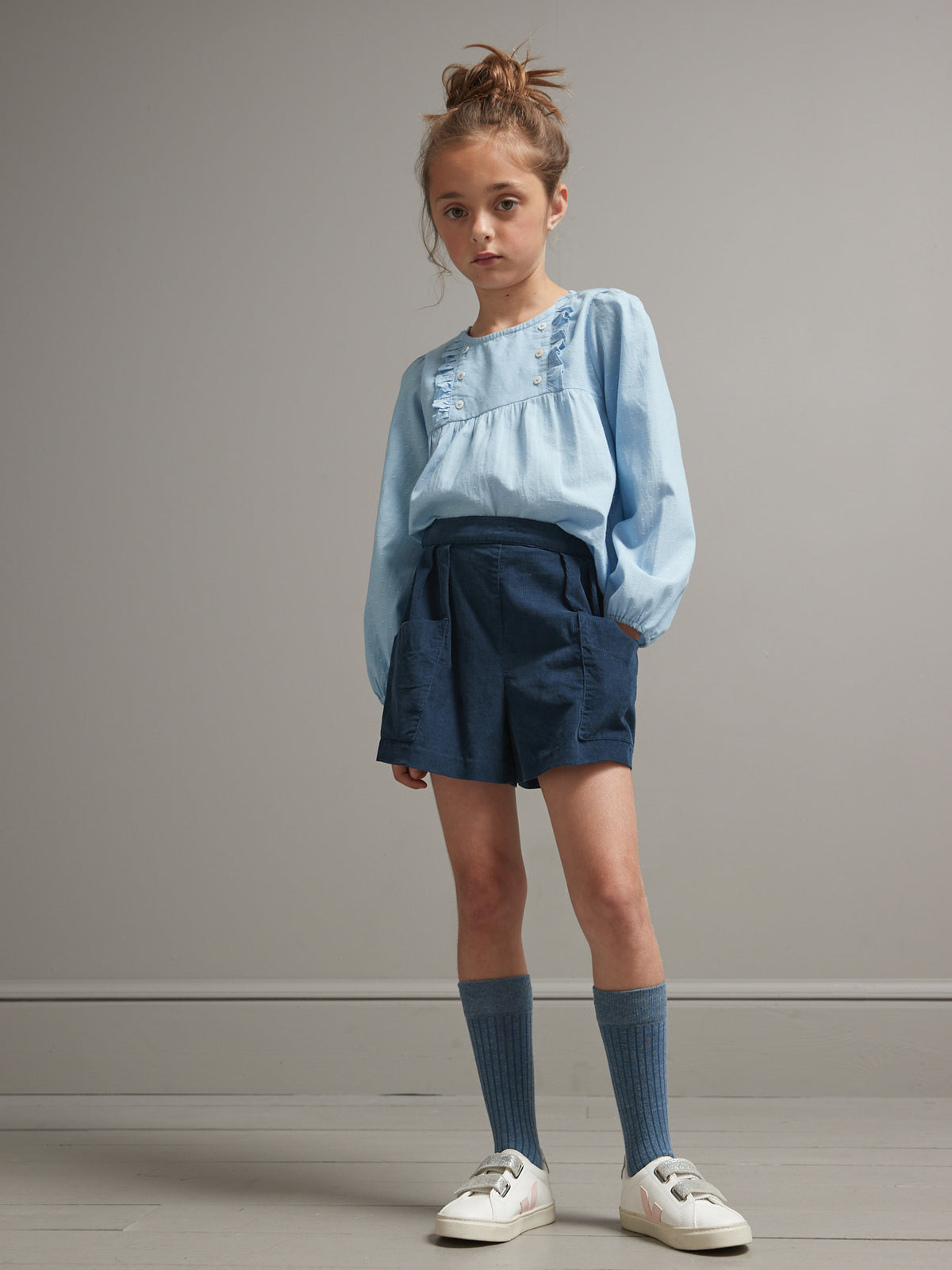 Blouse Fille plumetis