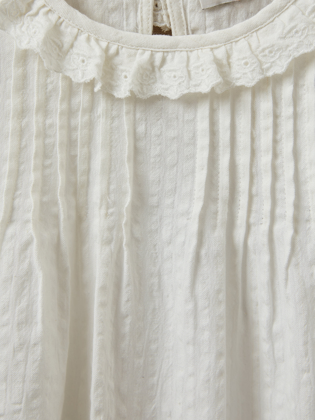 Blouse Fille col froufrou