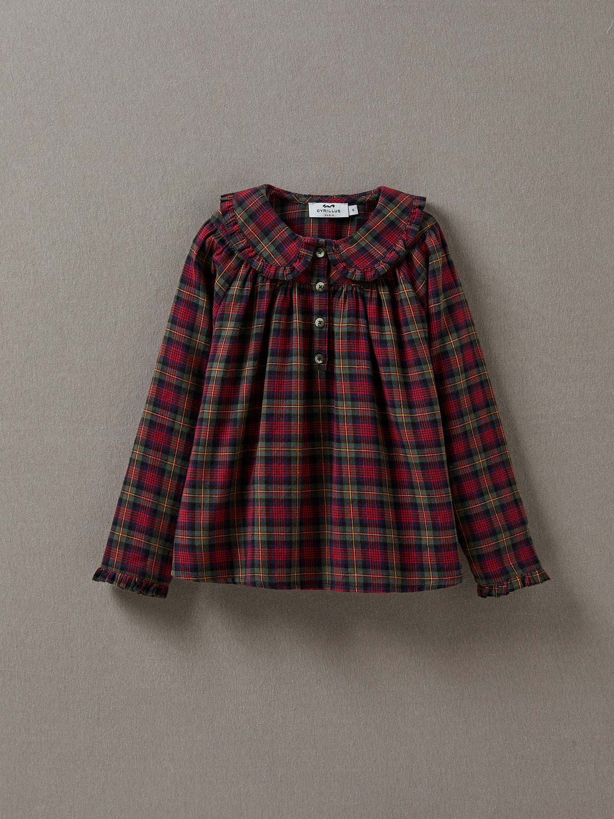 Blouse Fille à carreaux