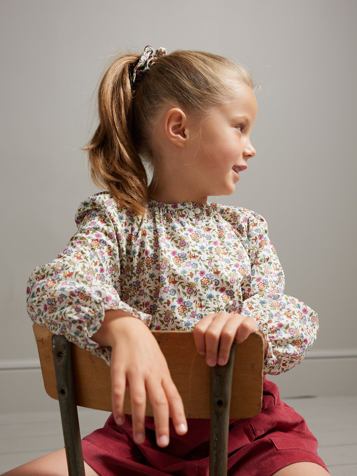 Chemise Fille en tissu Liberty Aisha