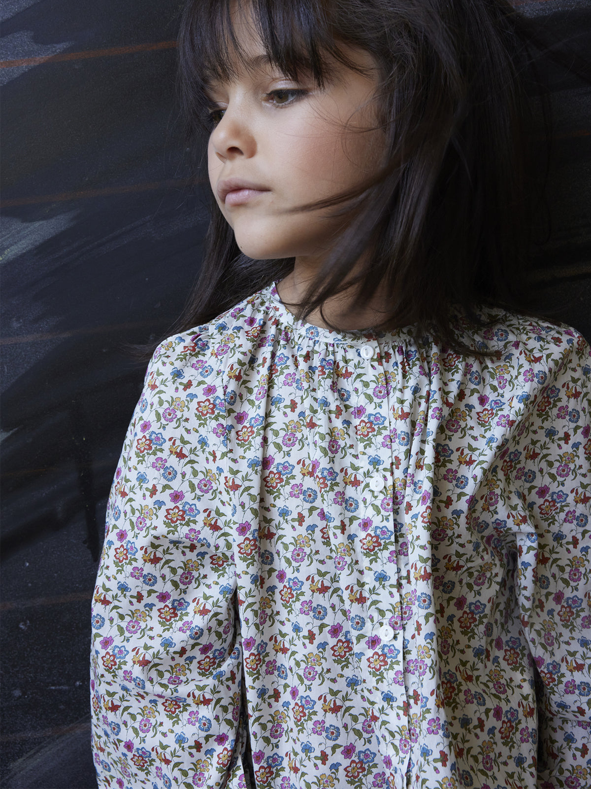 Chemise Fille en tissu Liberty Aisha