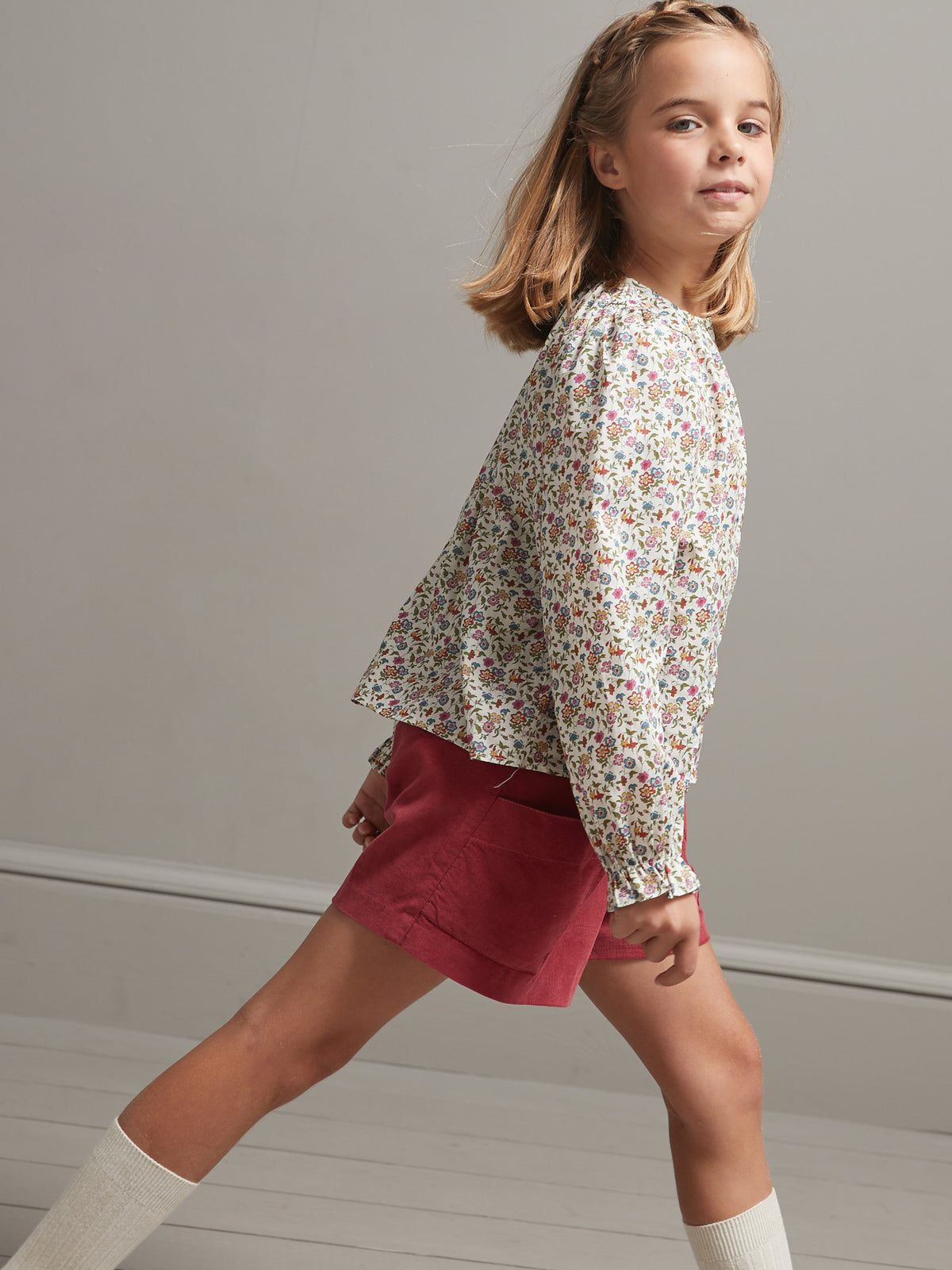 Chemise Fille en tissu Liberty Aisha