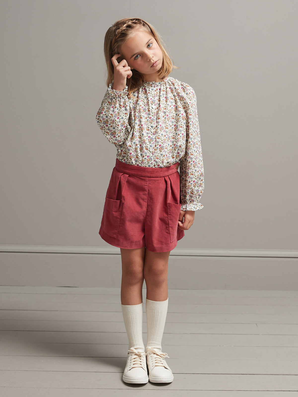 Chemise Fille en tissu Liberty Aisha