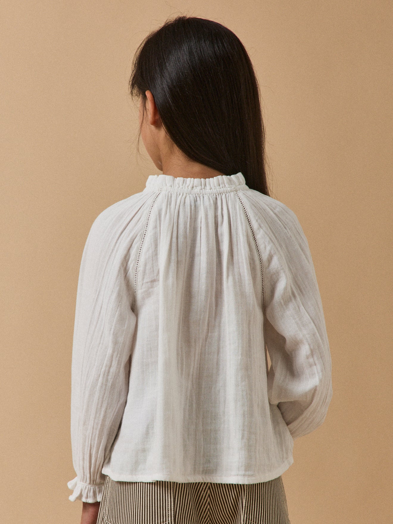 Mädchenbluse aus Baumwoll-Gaze