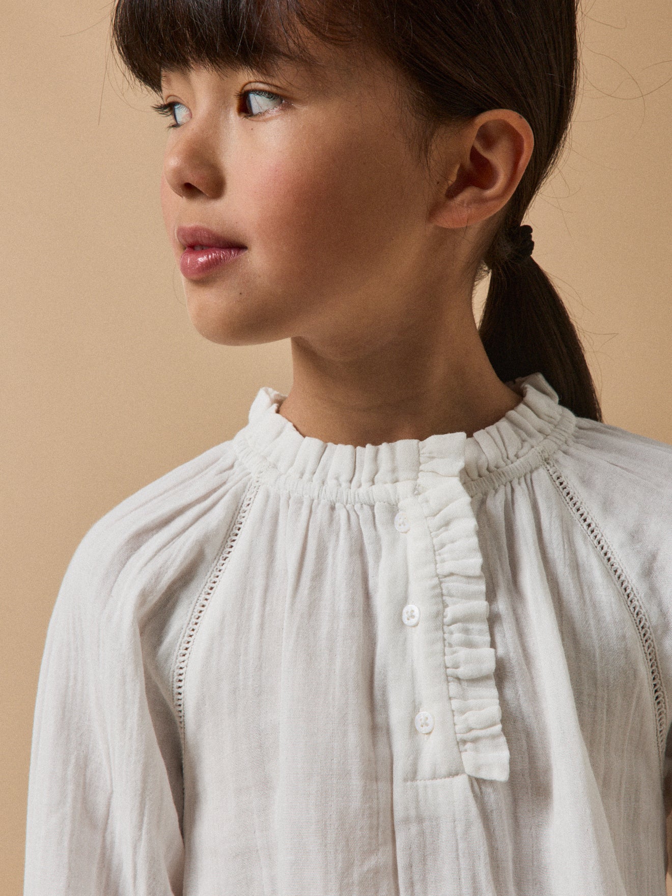 Mädchenbluse aus Baumwoll-Gaze