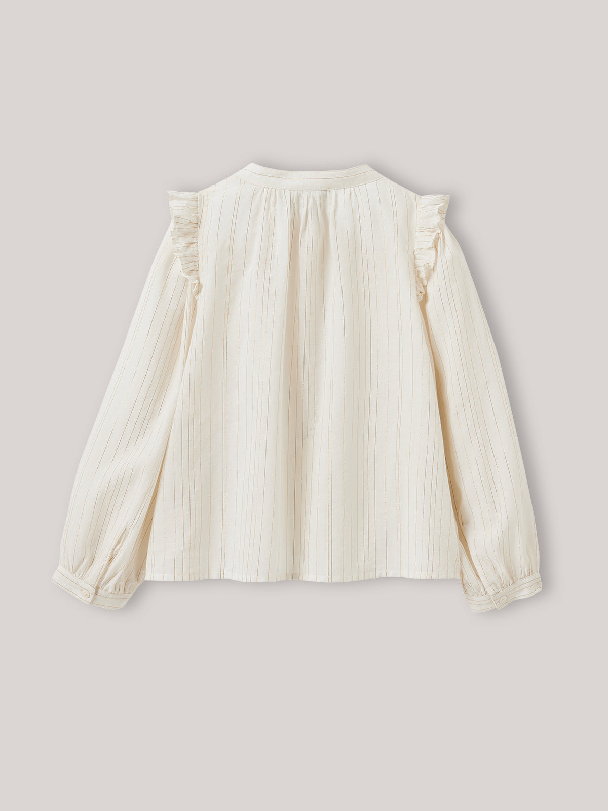 Mädchenbluse mit glänzenden Streifen