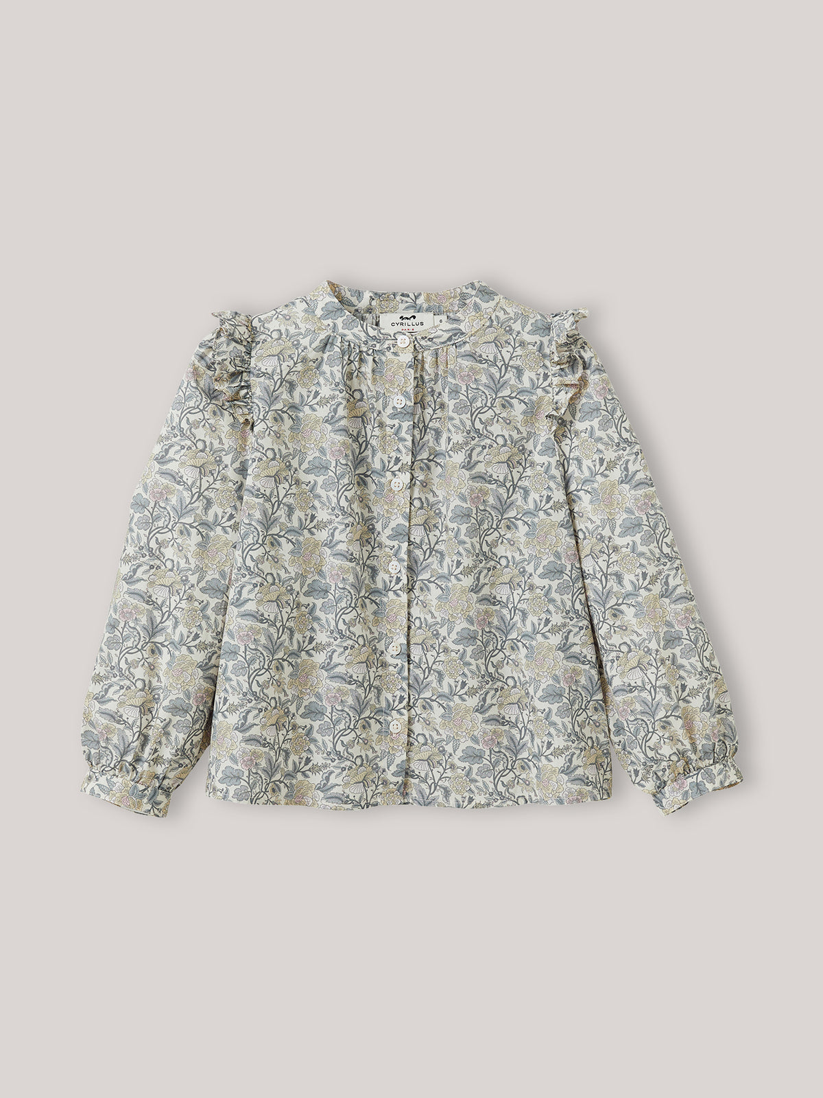 Mädchenbluse mit glänzenden Streifen