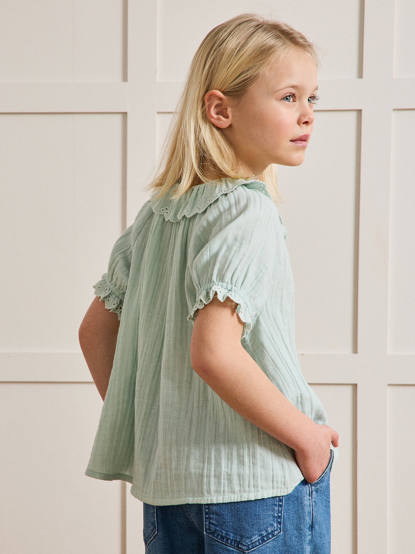 Chemise Fille en gaze - Coton biologique