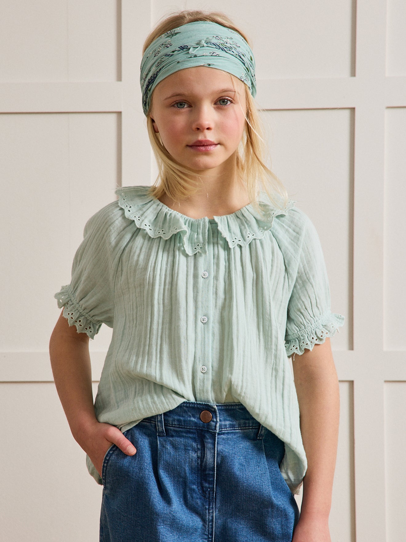 Chemise Fille en gaze - Coton biologique