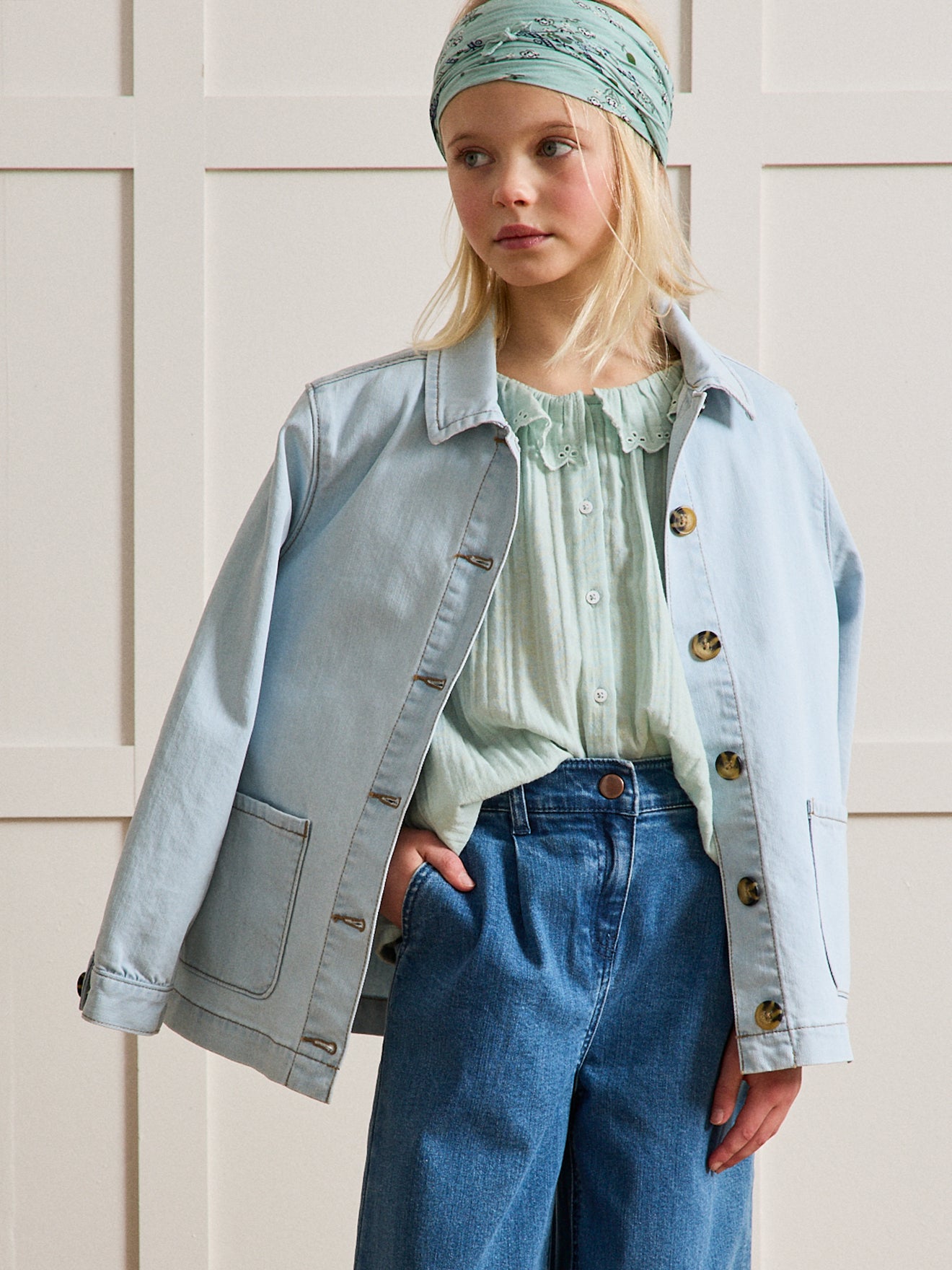 Chemise Fille en gaze - Coton biologique