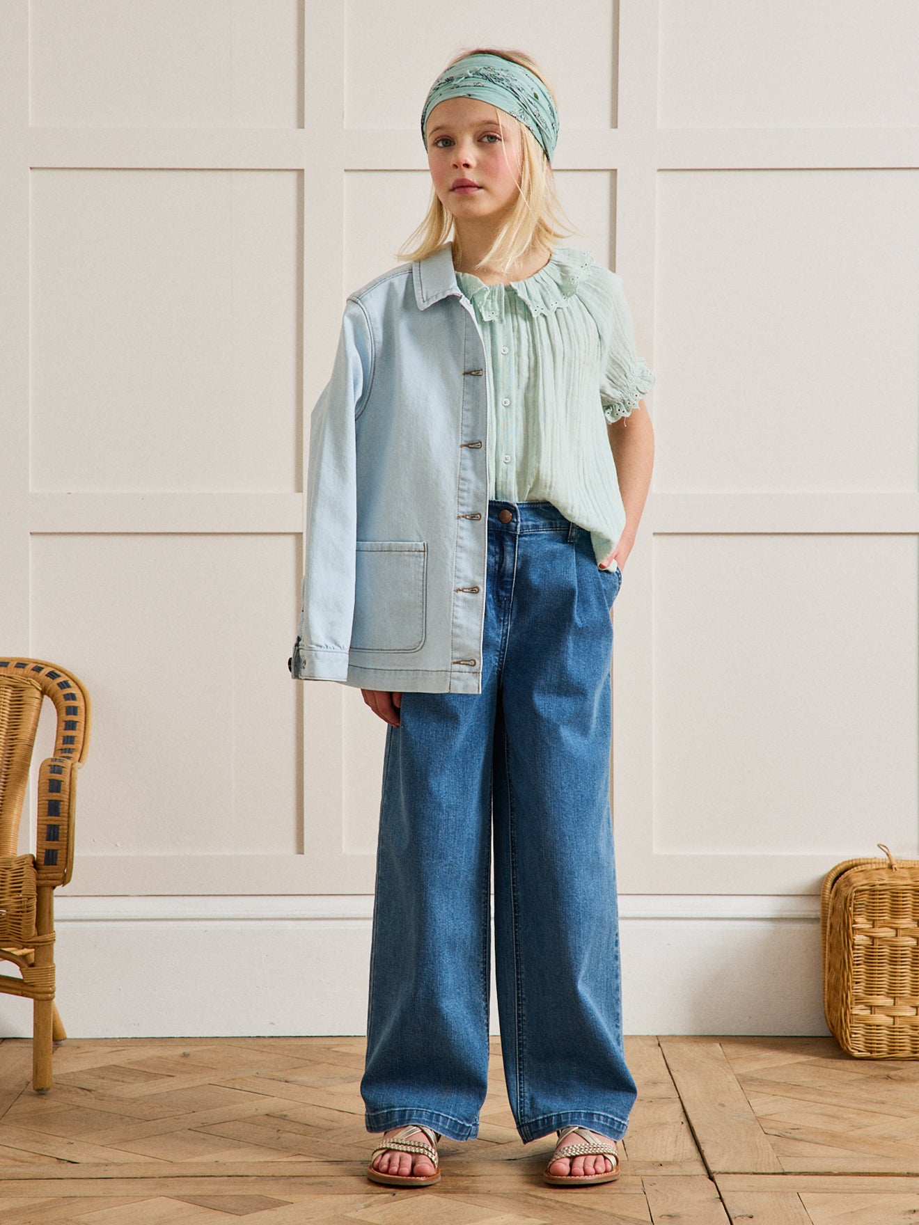 Chemise Fille en gaze - Coton biologique