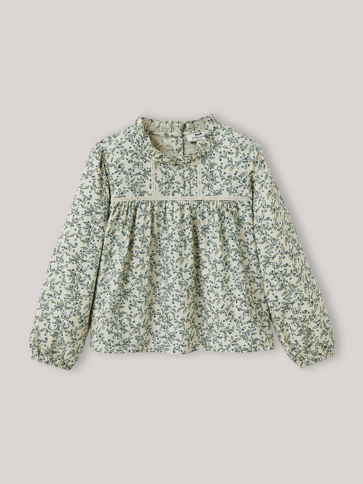 Mädchenbluse – Druckmuster « Olivia »