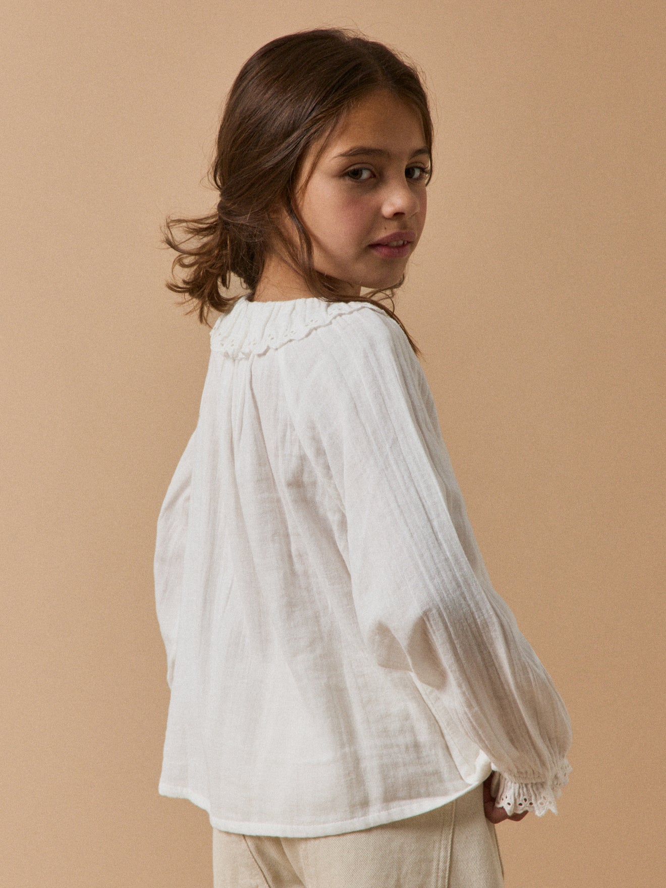 Chemise en gaze de coton Fille