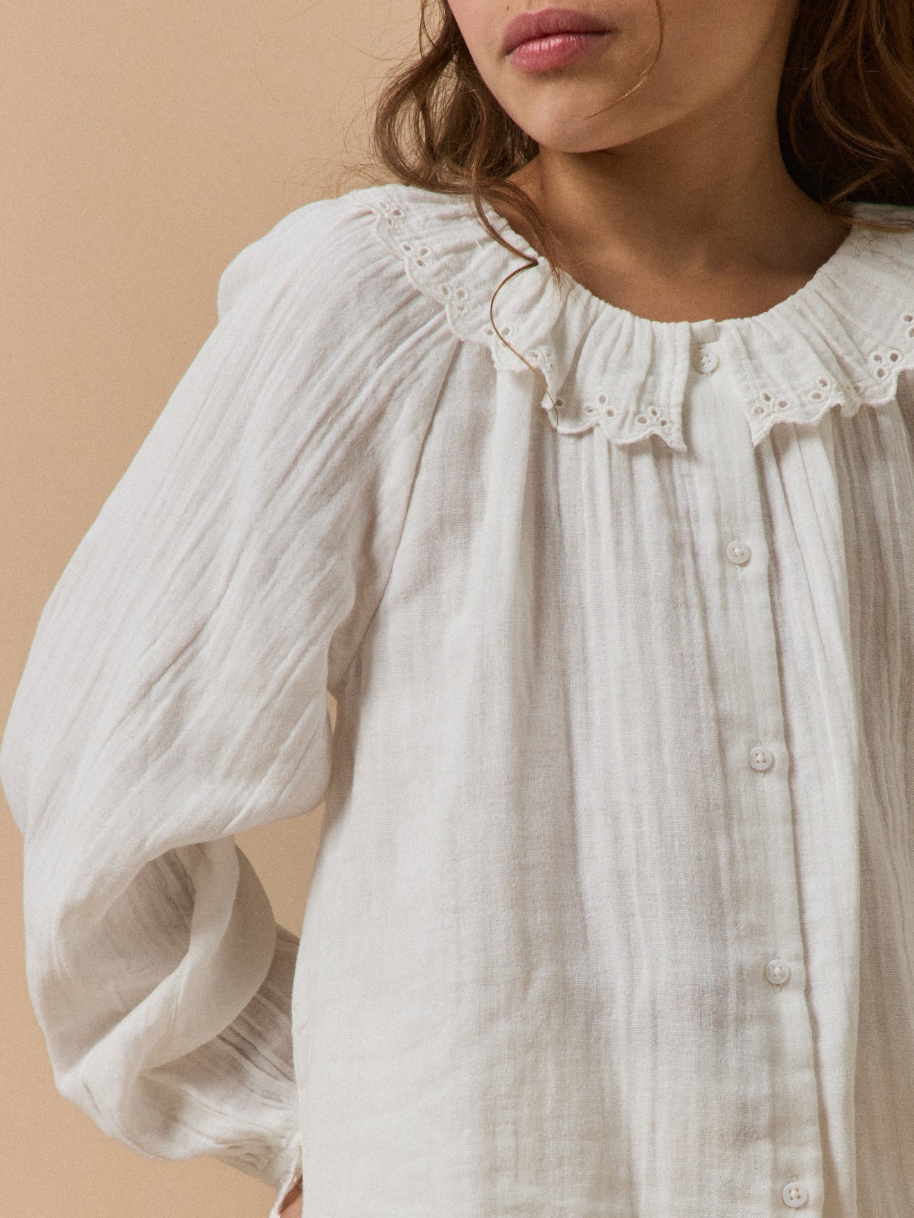 Chemise en gaze de coton Fille
