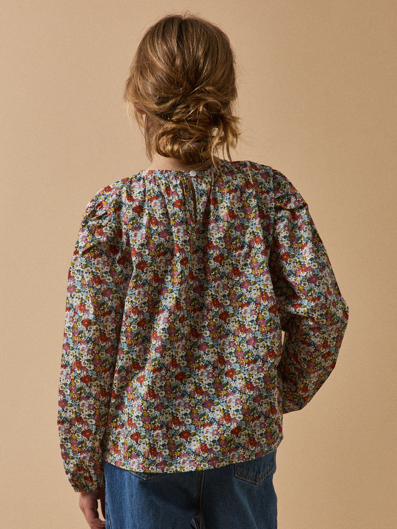 Blouse en tissu Liberty Libby Fille