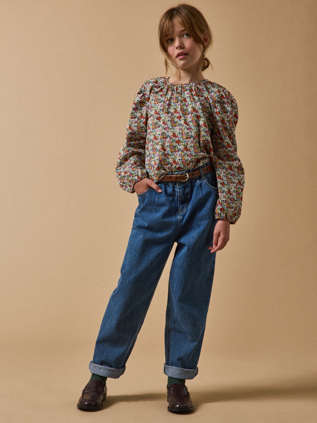 Blouse en tissu Liberty Libby Fille