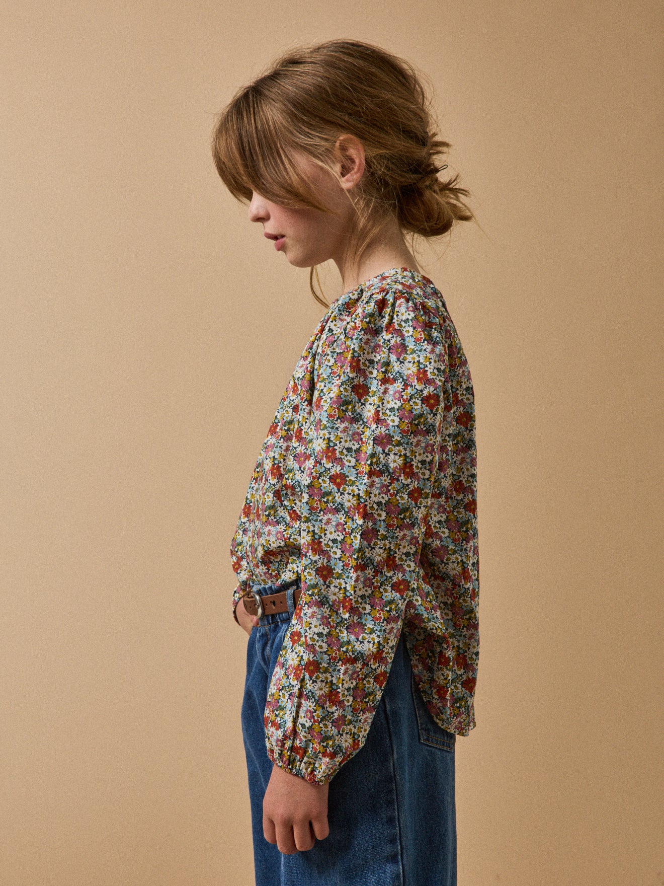 Blouse en tissu Liberty Libby Fille