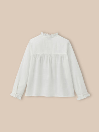 Chemise avec froufrou Fille