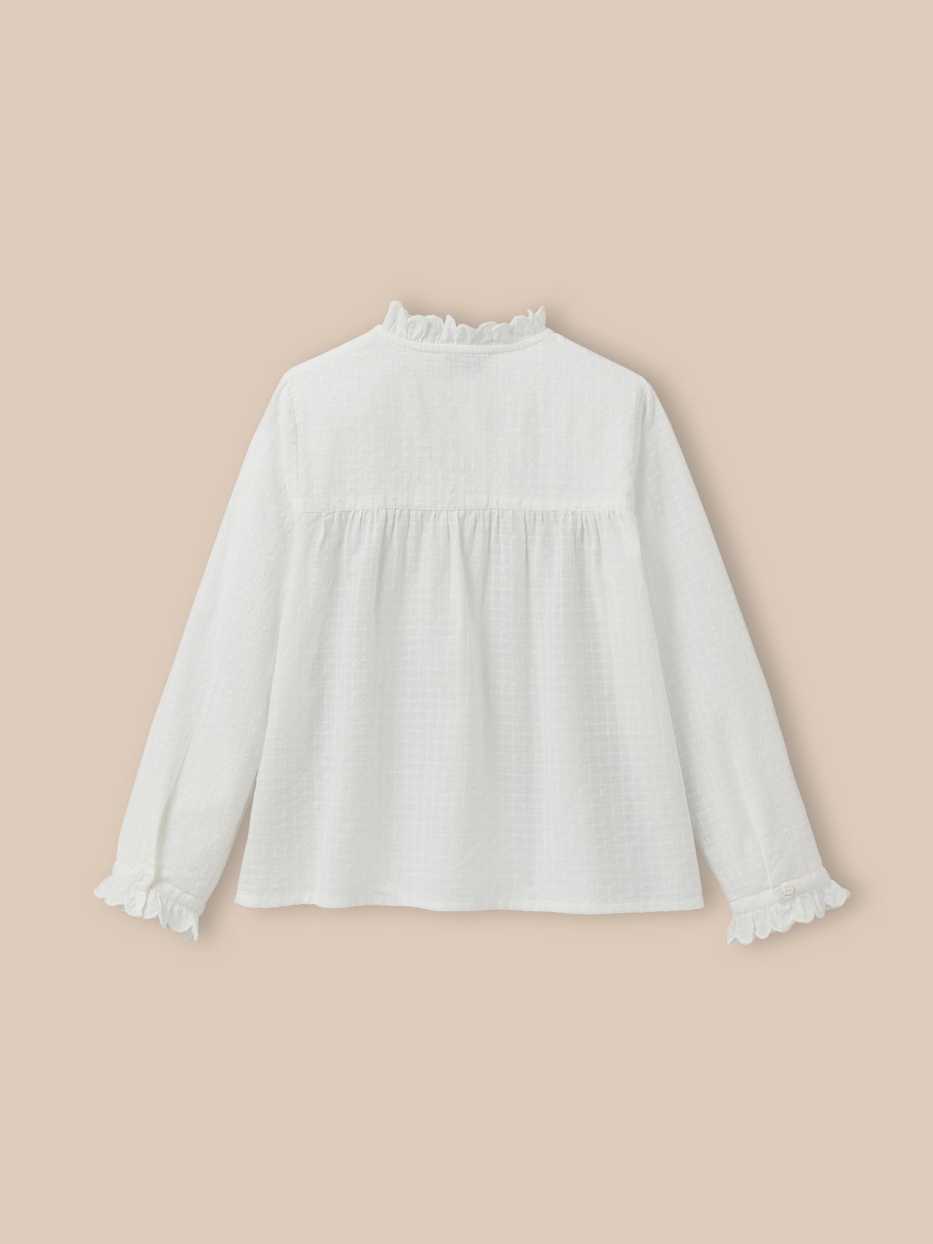 Chemise avec froufrou Fille