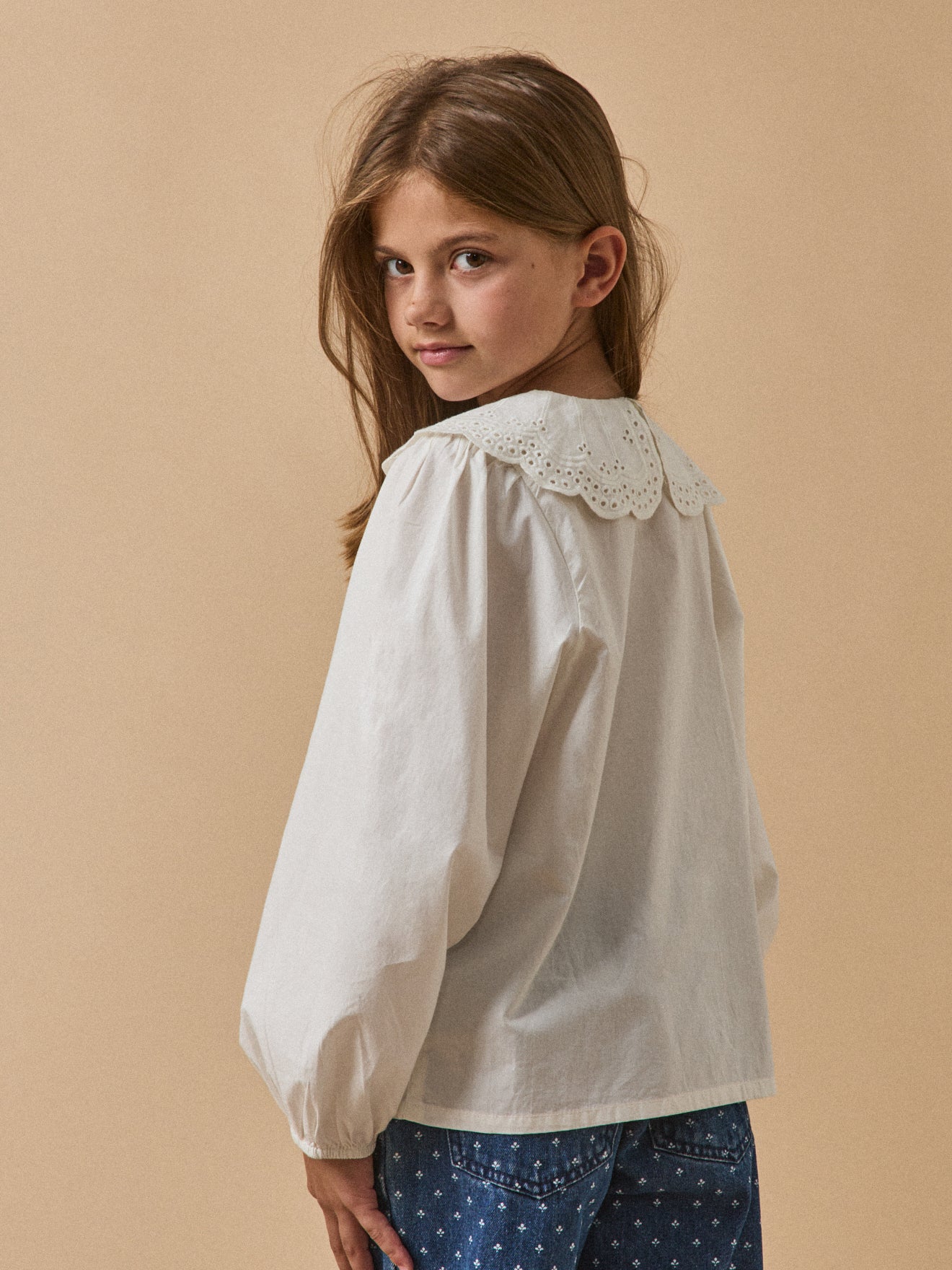 Blouse Fille maxi col