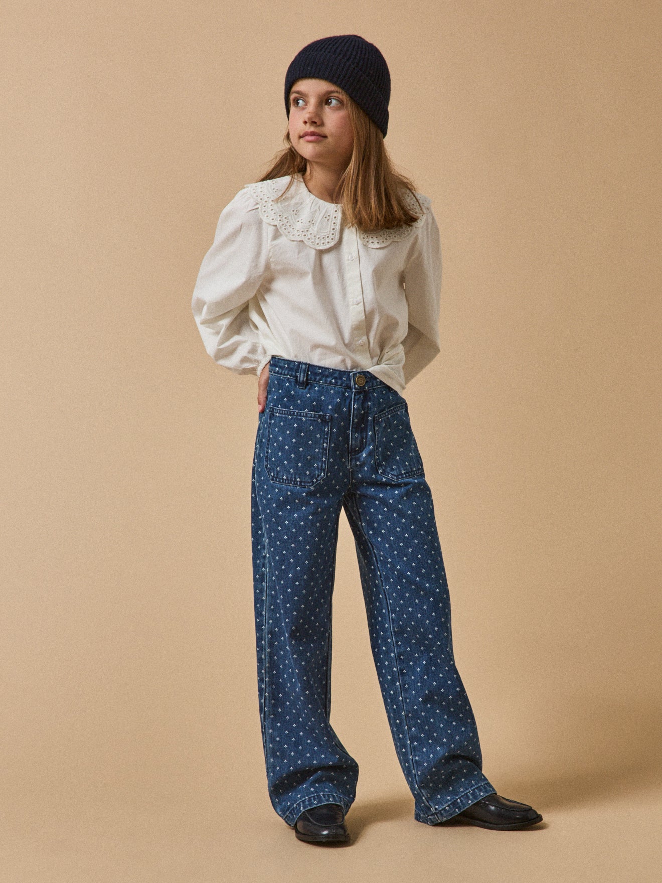 Blouse Fille maxi col