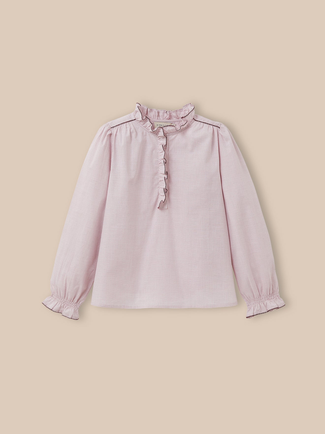 Mädchenbluse mit Volants