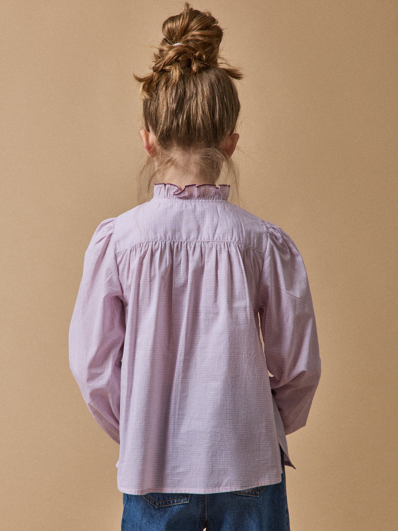 Mädchenbluse mit Volants