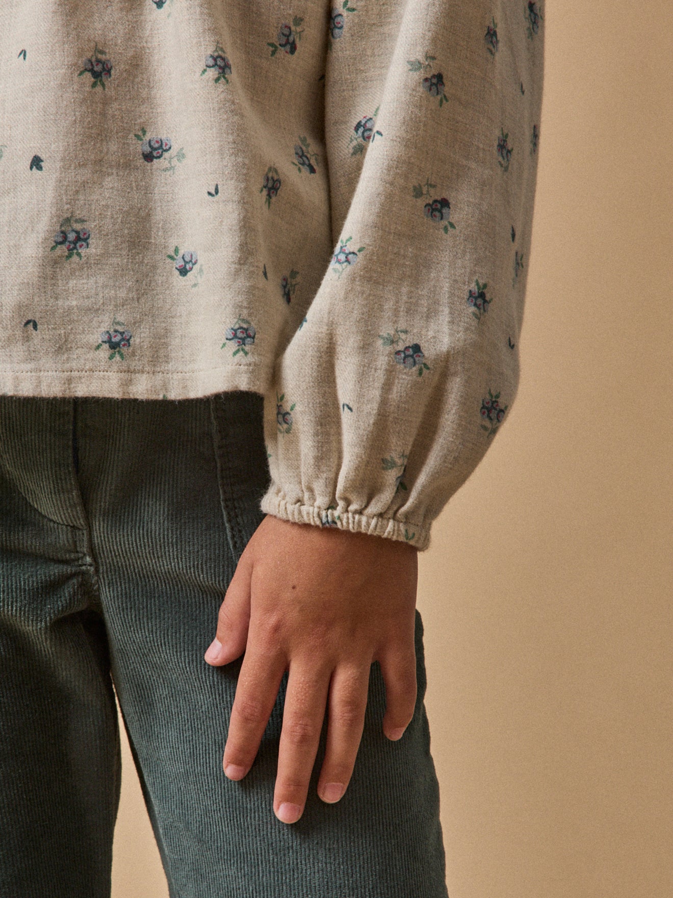 Mädchenbluse aus Baumwollflanell