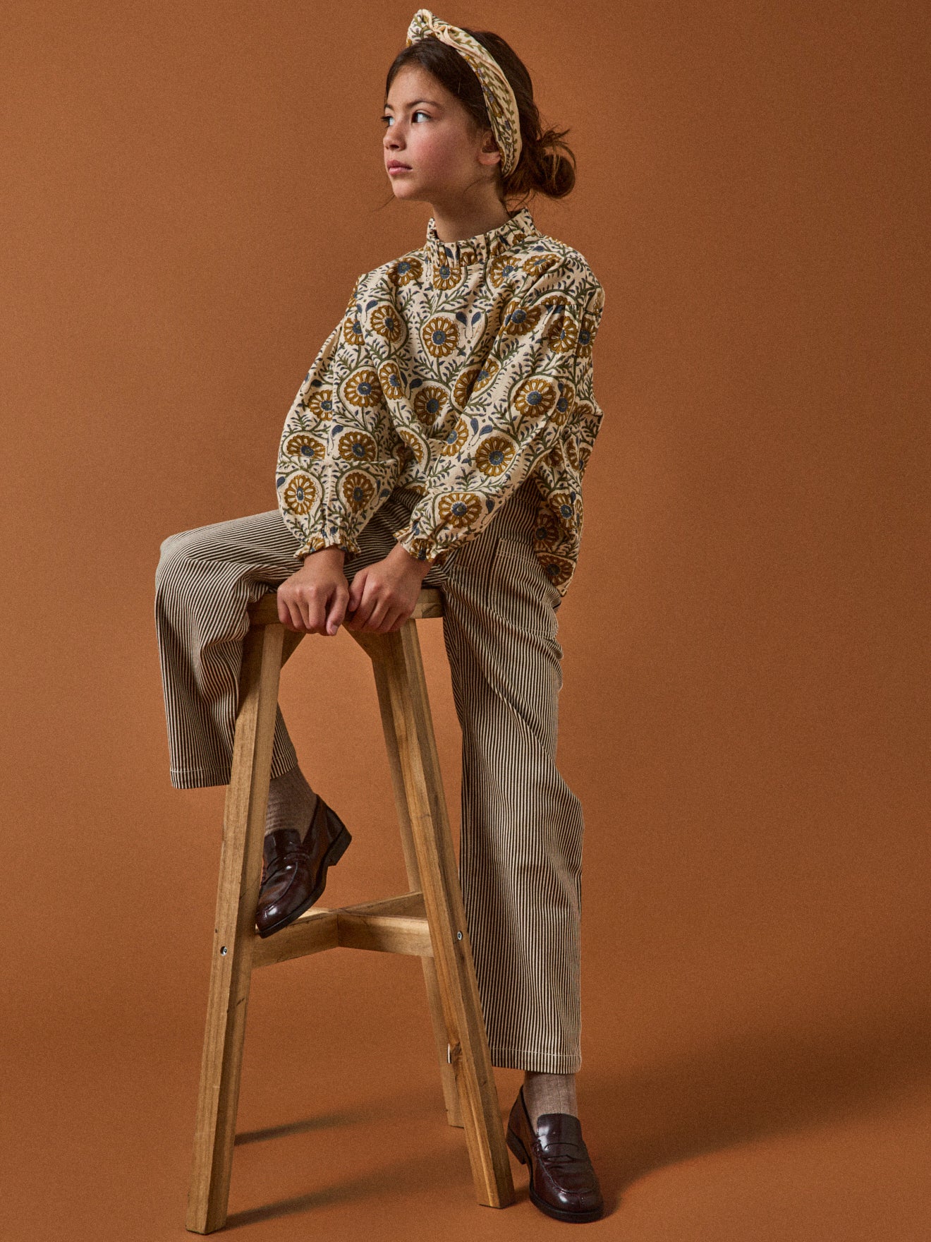 Mädchenbluse mit Blumenmuster « TILDAM » – Kollektion von Cyrillus X Apaches