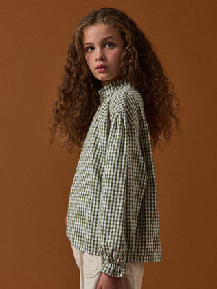 Blouse vichy Fille -  Cyrillus X Apaches Collections