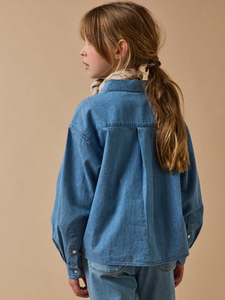 Chemise en denim light Fille