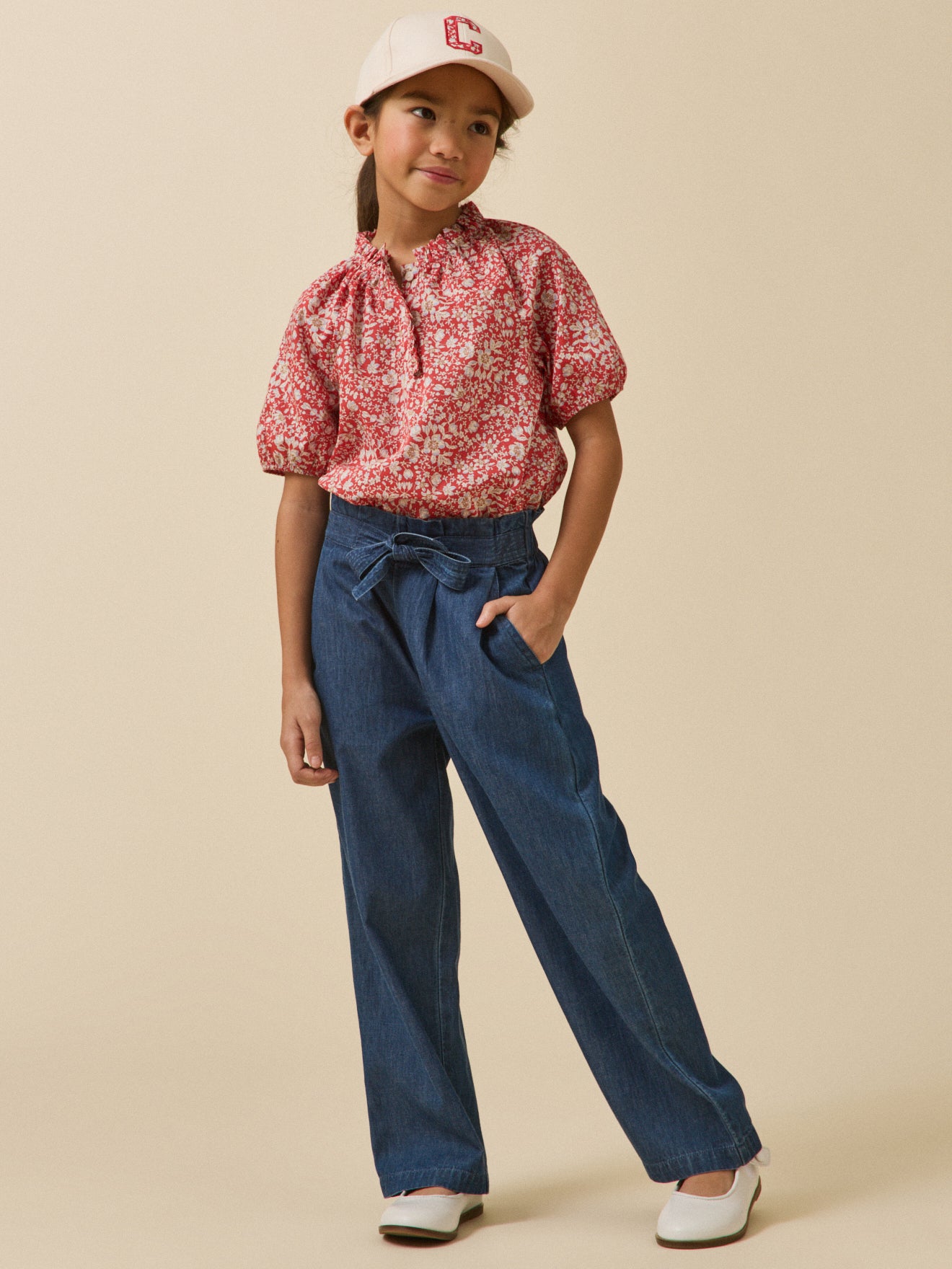 Blouse en tissu Liberty Fille