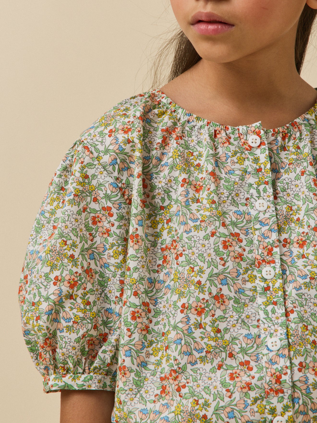 Chemise en tissu Liberty Fille