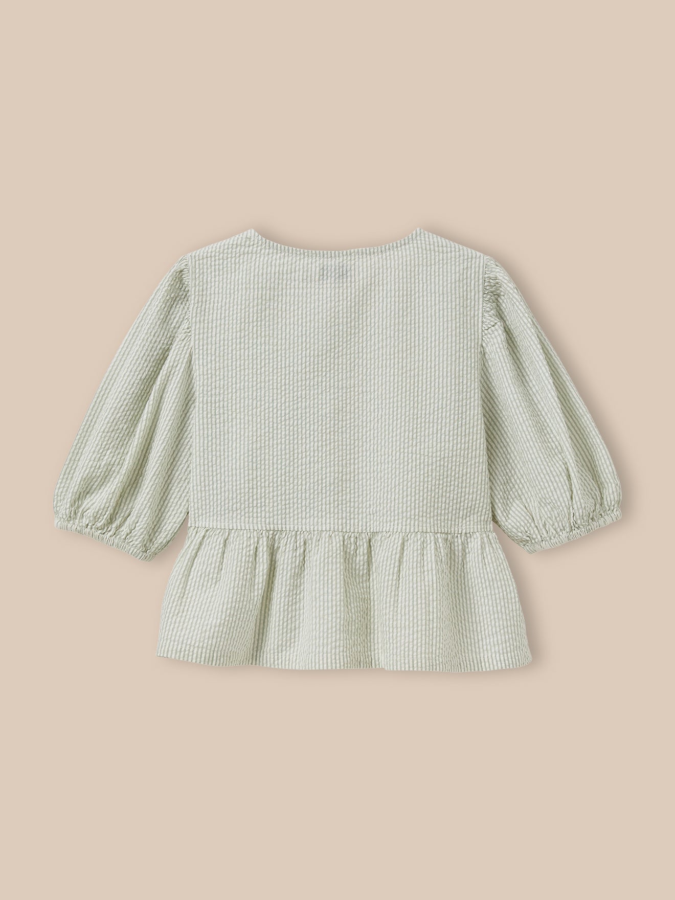 Blouse rayée en seersucker Fille