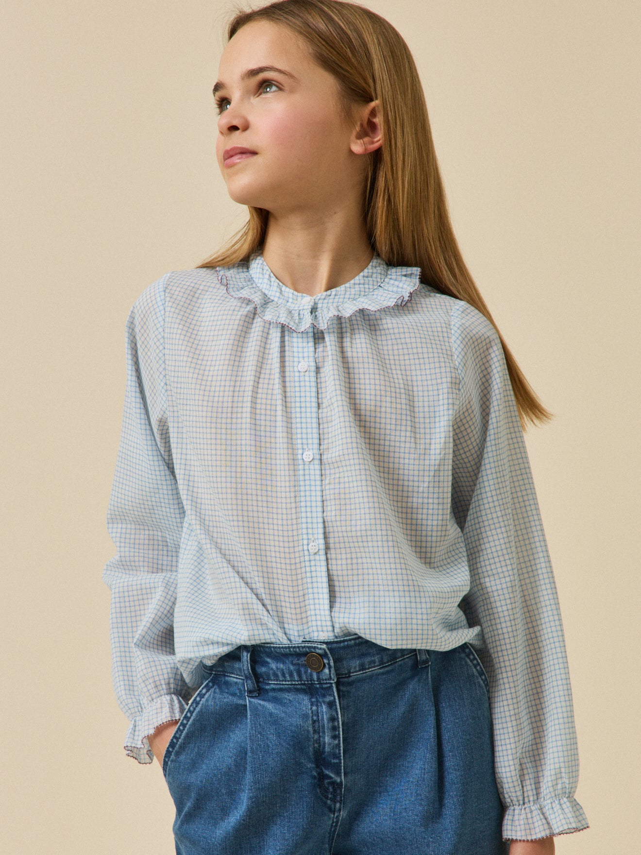 Bluse mit Karomuster
