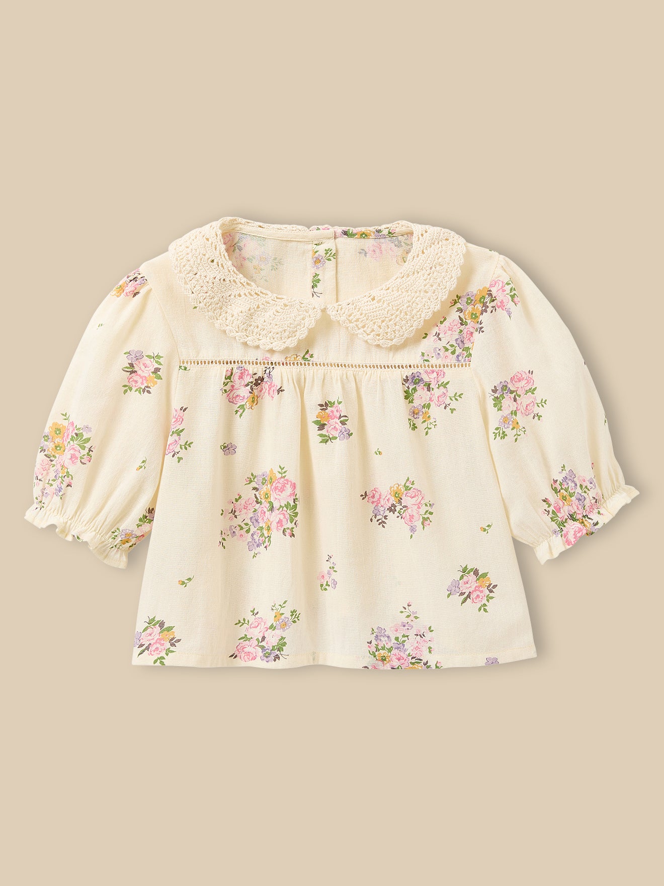 Mädchenbluse mit Bouquetmuster – CYRILLUS X EMILE & IDA