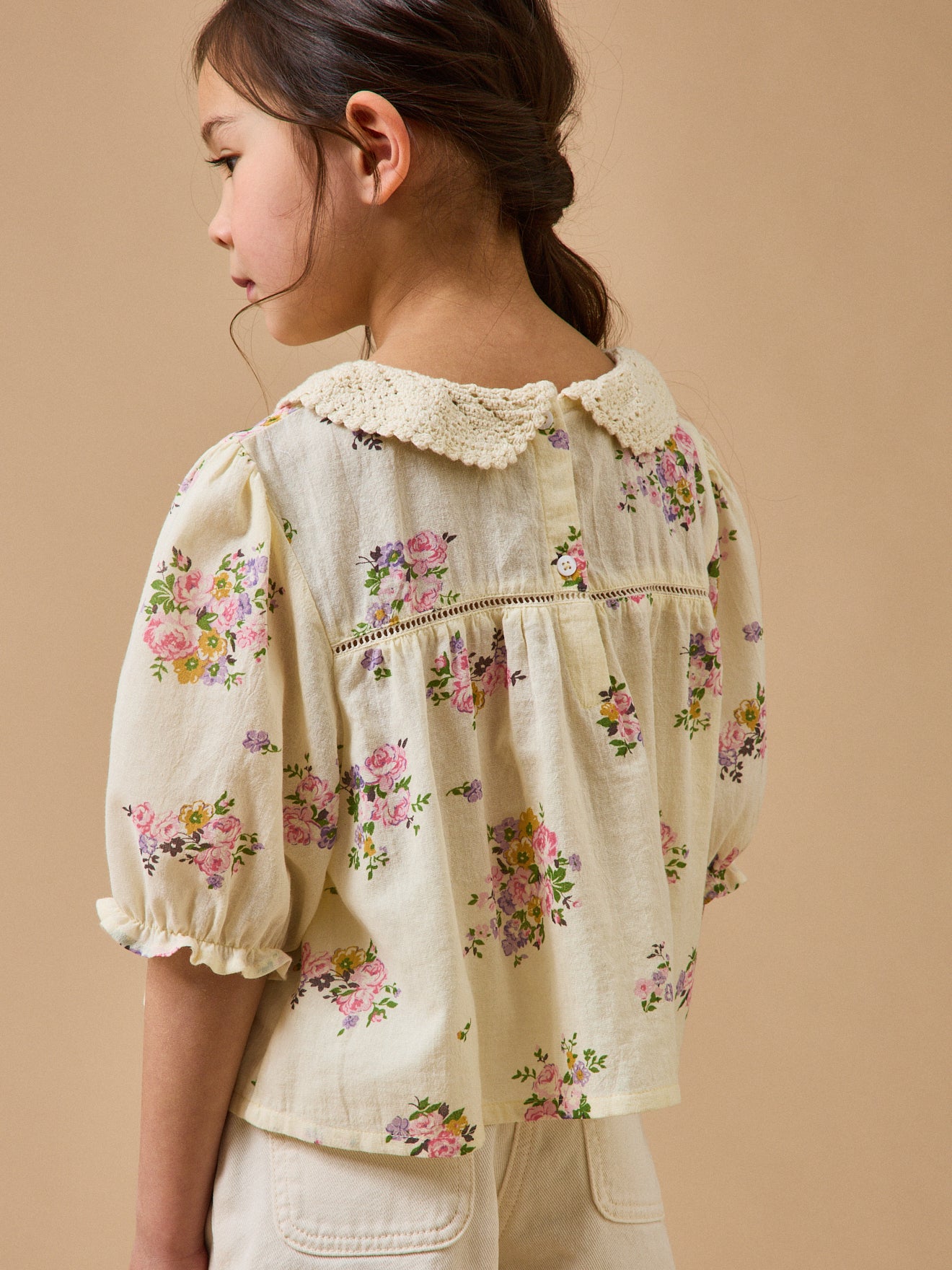 Mädchenbluse mit Bouquetmuster – CYRILLUS X EMILE & IDA