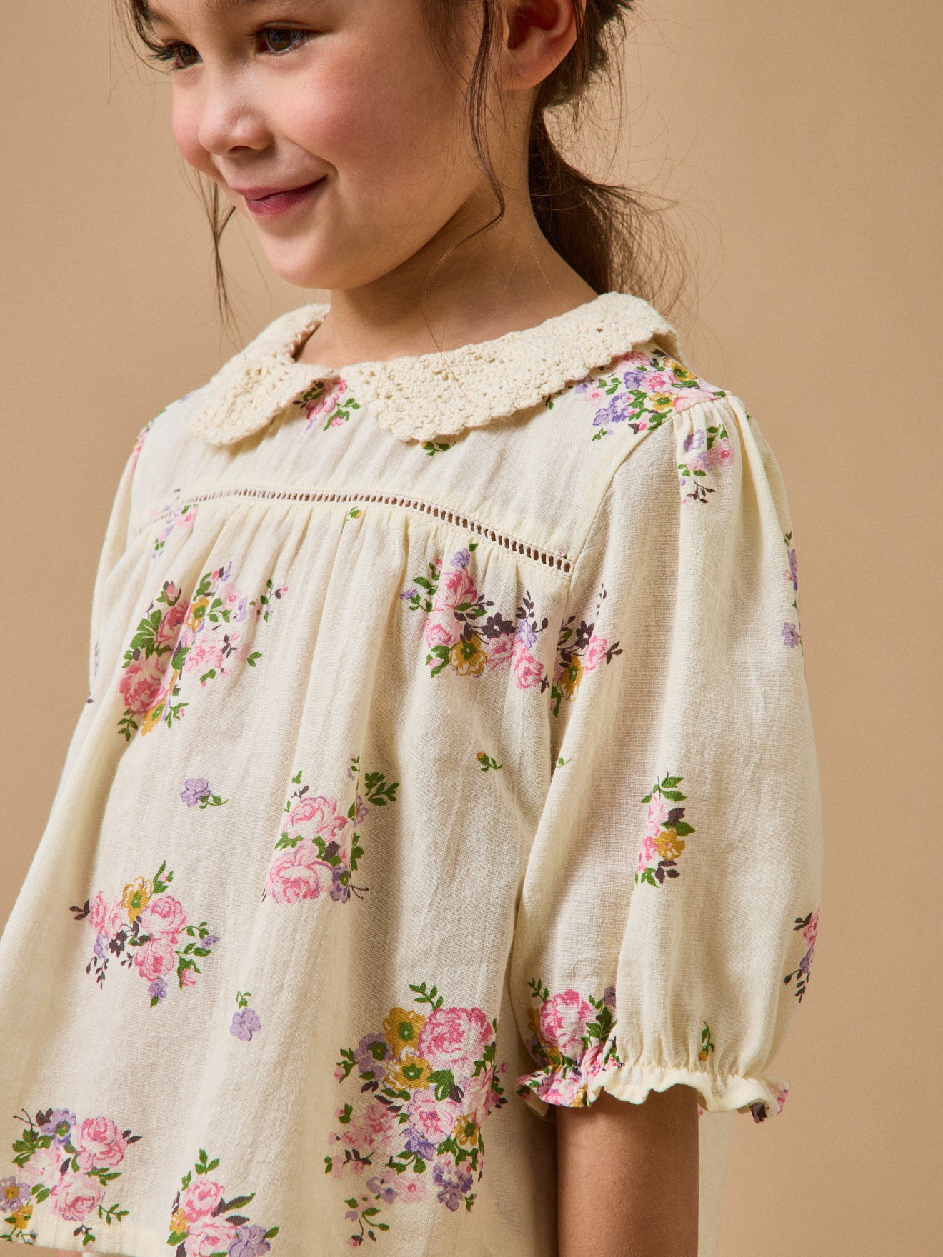 Mädchenbluse mit Bouquetmuster – CYRILLUS X EMILE & IDA
